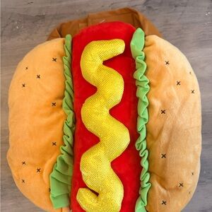 Funny Dog Hot Dog Costume – Halloween Pet Outfit size Medium Dogs – Soft NWOT